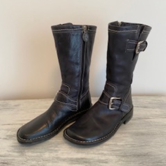 Donald Pliner AMY moto boot 6.5 black - Picture 2 of 7